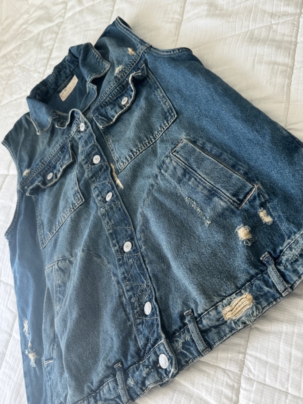 We The Free oversized denim vest, size M - Picture 3 of 7